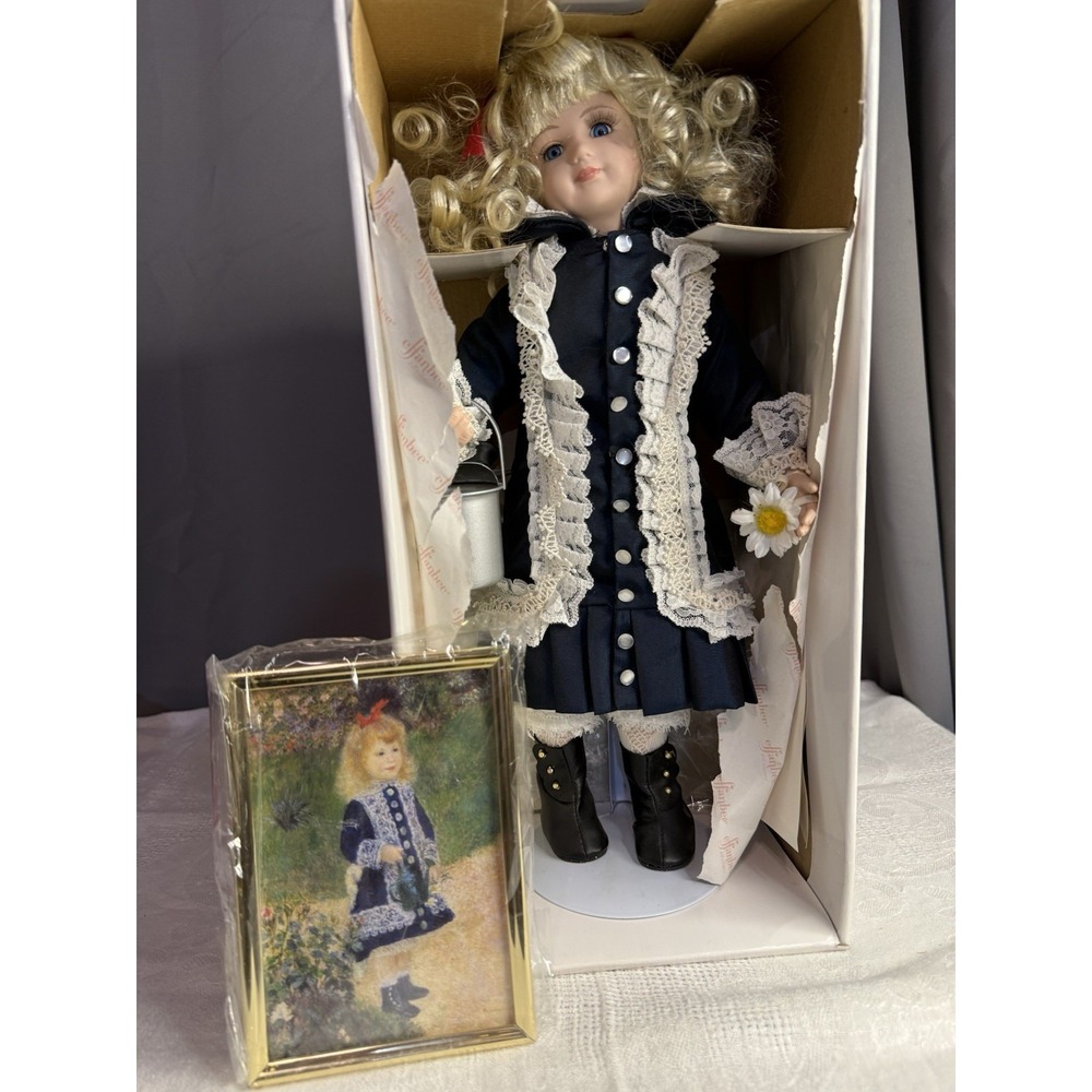 VINTAGE Effanbee Doll 15" Renoir's A Girl With Watering Can Porcelain Box COA